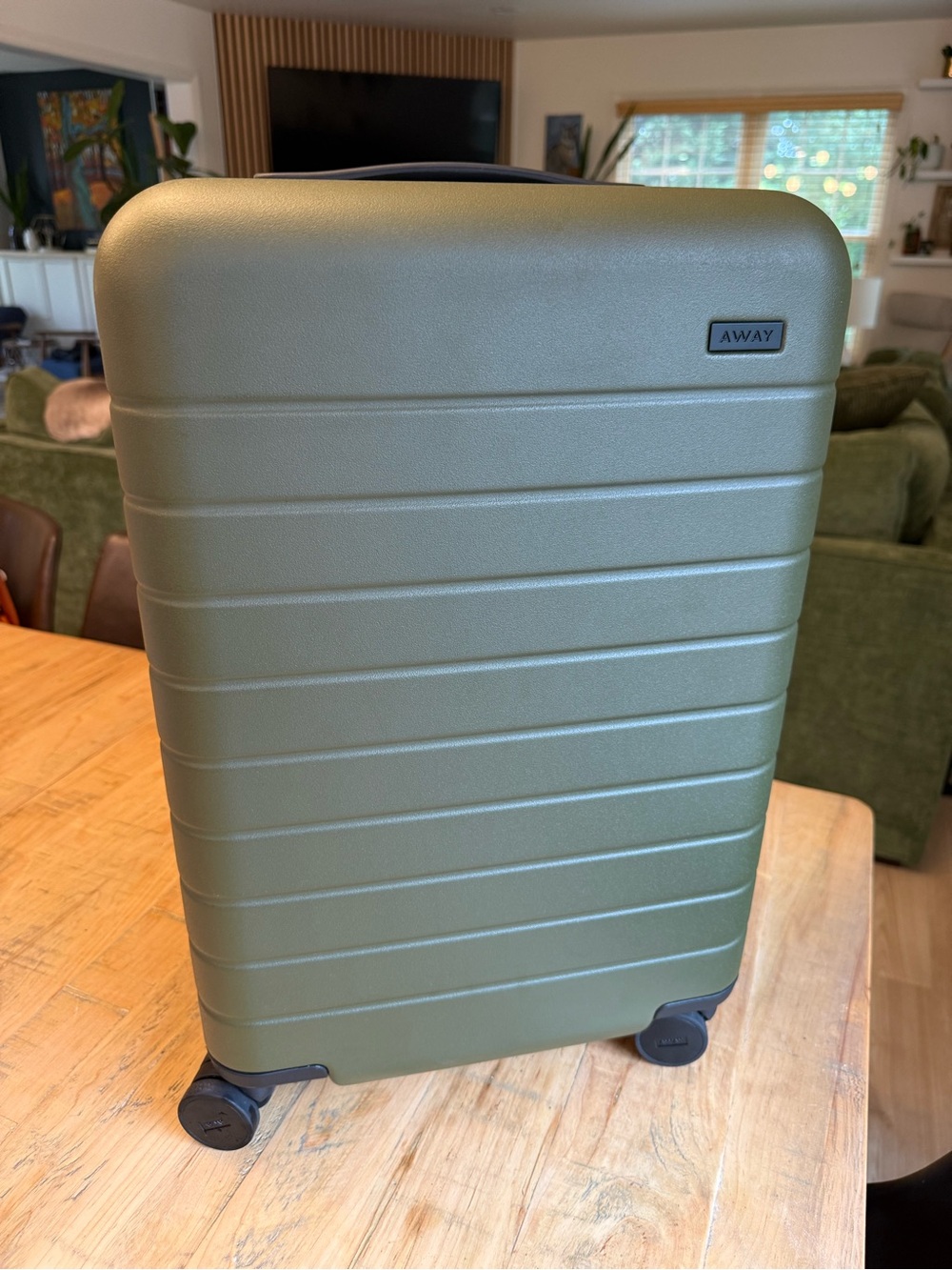Away Hardshell Carry-On in Olive Green